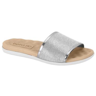Imagem de Chinelo Feminino Slide Glam Prata Beira Rio 8360.353-Feminino