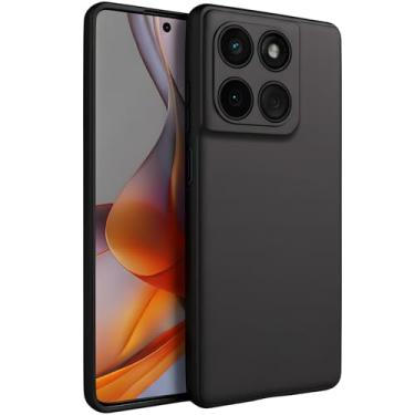 Imagem de Capa para Motorola G75 Capinha [Ultra Slim] com [Proteção de Camera], Case Anti Impacto e Resistente, Anti Riscos, Leve, Aveludada e Design Elegante (Preto, Moto G75)