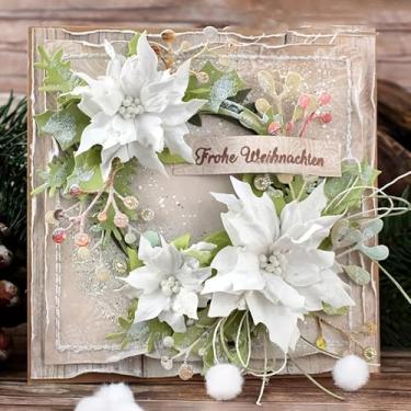 Imagem de Lapoo Matriz de corte de metal de flores para scrapbooking – durável, estêncil cortado para álbum de fotos faça você mesmo, cartão de papel decorativo, suprimentos para fazer cartões, gravação (folha