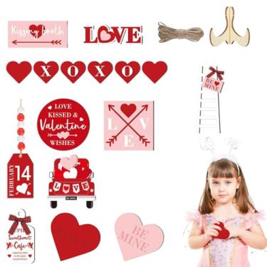 Imagem de Decoração Para Bandejas em Camadas | De Coração Para Ambiente Festivo,Decorações De Dos Namorados Para Bandejas Decorativas,Para Lareira Mesa De Centro Estante Quarto