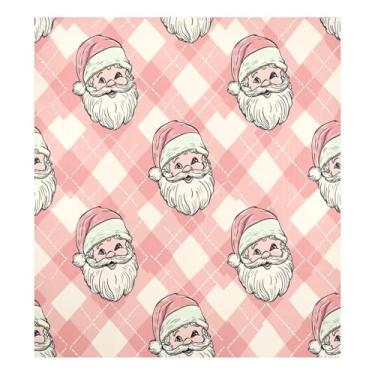 Imagem de Blueangle Capa de ímã vintage de Papai Noel Faces para lava-louças, decoração de capa frontal de lava-louças, adesivos de eletrodomésticos, adesivos de eletrodomésticos, adesivo magnético decorativo