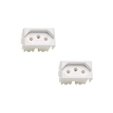 Imagem de Kit 2x Módulos Tomada 10A Branco Lunare Up Schneider S401100