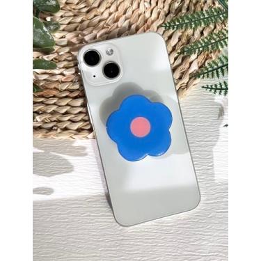 Imagem de VJQ Suporte Para Celular Com Estampa De Flores Desenho Animado, Transparente Fofo Celular, Acessório Expansível E Dobrável, Kindle Pingentes Base