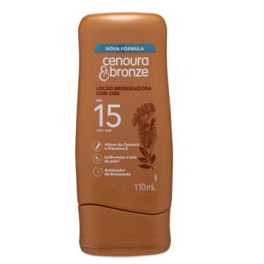 Imagem de Loção Bronzeadora com Cor FPS15 110ml Cenoura e Bronze