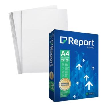 Imagem de Papel Sulfite A4 Branco Report Premium Pacotes com 1500 Folhas (3 Resmas de 500)
