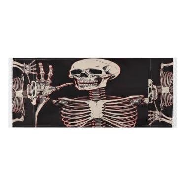 Imagem de Wassud Capas de lavadora e secadora Surprised Skeletons, protetor de lavadora com sacos de armazenamento, capa de geladeira à prova de poeira com bolsos para lavanderia doméstica, cozinha, 120 x 55 cm