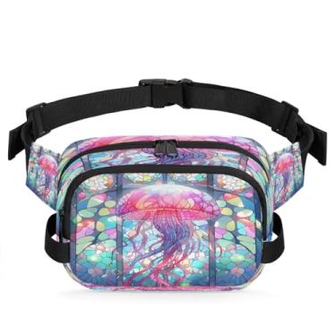 Imagem de Pochete Boho étnica asteca retrô para mulheres e homens com alça ajustável, bolsa transversal, bolsa de peito, bolsas de bumbum, bolsa de estilingue, Cor 7