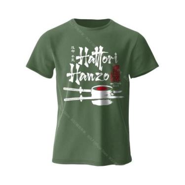Imagem de Camiseta Gráfica Oversized Hattori Hanzo Ninja Samurai Para Homens, 10