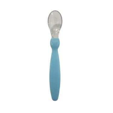 Imagem de Kit 1-5 Colher Ponta Silicone Murano Blister Rosa e Azul REF 139 SOUTI