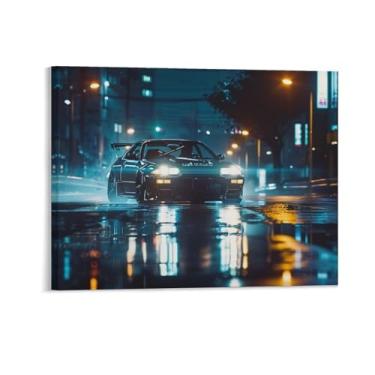 Imagem de HouLaiZhe Posters de carro japoneses modificados Jdm lona parede estética decoração de sala de parede impressões de parede sala de galeria decoração de parede para quarto sala de estar escritório 16 x