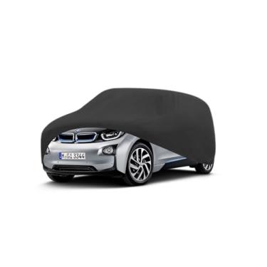 Imagem de 55TECH Capa de carro premium personalizada para BMW Série I3 Capa completa para carro ao ar livre, à prova de UV, à prova de água, fácil de limpar, material Oxford super forte, forro de algodão (BMW