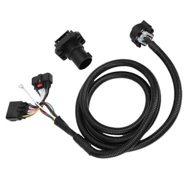 Imagem de HEEPDD Kit de Chicote Elétrico de Reboque de 7 Pinos, Cabo de Plugue de Reboque de Conectores Com Caixa de Junção para Freios Elétricos de RVs e Extensão de Cama de Caminhão, Compatível Com Veículos