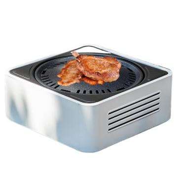 Imagem de Churrasqueira De Carvão Vegetal Portátil Para Acampamento | Fogareiro De Mesa Para Churrasco | Grelhador a Carvão Móvel,para Acampamento Praia Jardim Casa Piquenique Viagem Cozinha Interior Exterior