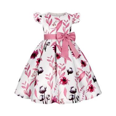 Imagem de Vestido De Princesa Novo E Quente Para Meninas Com Manga Curta E Estam