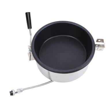 Imagem de aqxreight Pote de Pipoca de Aço Inoxidável de Grande Capacidade Portátil Popper Fácil de Usar para Noite de Cinema Em Casa