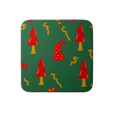 Imagem de Ladrilho Decorativo de Cerâmica Estampa Feliz Natal Design Mosaico Têxtil