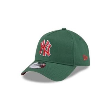 Imagem de BONE NEW ERA 9FORTY A-FRAME SNAPBACK NEW YORK YANKEES MLB VERDE-Masculino