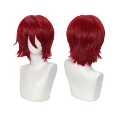 Imagem de Peruca Sintética Curta E Ondulada De 14 Polegadas Para Mulheres, Resis