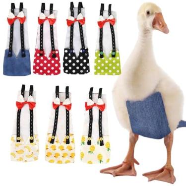 Imagem de QBLEEV Fraldas Pet Cole Duck para Patos Bebês, Fraldas de Frango para Galinhas Reais, Fraldas de Patinho na Moda Pano de Aves para Galinha de Ganso