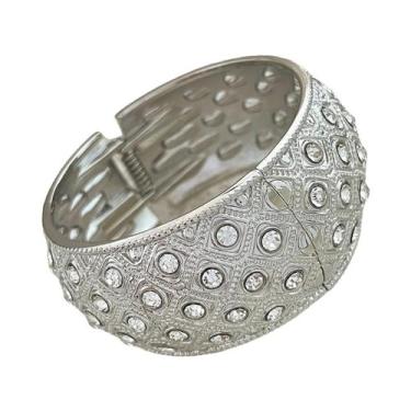 Imagem de Pulseiras De Metal Geométricas Com Pérolas Imitadas De Moda, Joias Hip