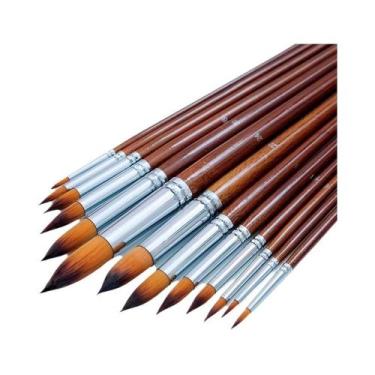 Imagem de Conjunto De Pincéis De Pintura Em Aquarela Profissional 9/13 Peças Cab