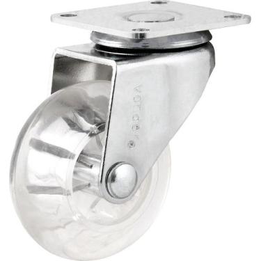 Imagem de Rodizio Giratório 2 Leve 35kg Poliuretano Transparente - Vo - Vonder