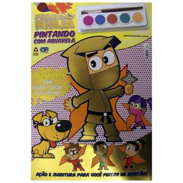 Imagem de Pintando com aquarela - pequeno ninja - On Line Editora, 3