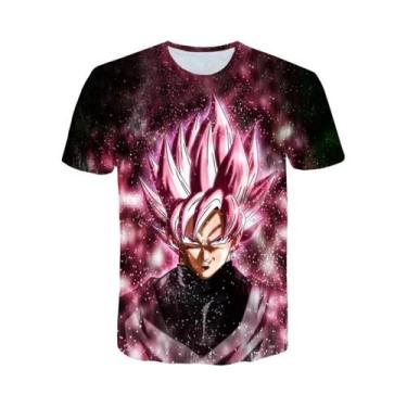 Imagem de Camiseta Dragon Ball Son Goku Vegeta Para Adultos E Crianças, Manga Cu