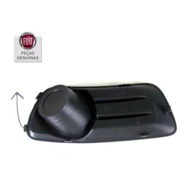 Imagem de FIAT Moldura do Farol de Milha e Neblina, Lado Direito, Original, Preto, para Palio Fase 2 (2004-2017) e Siena Fase 2 (2004-2013), Código 7090952