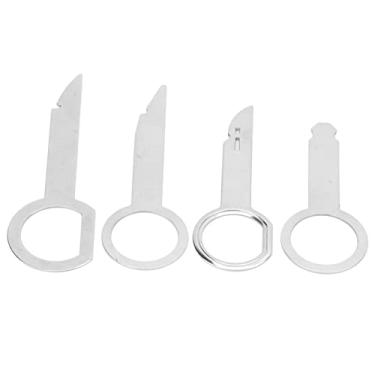 Imagem de Acouto Conjunto Universal de Ferramentas de Remoção de Rádio de Carro - 4 Peças de Chaves de Liberação de Cd Player de Aço Inoxidável, Perfeitas e, Fáceis de Usar, Ferramentas de Remoção de Estéreo