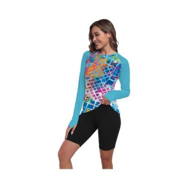 Imagem de Camisa De Proteção UV De Manga Longa Para Mulheres, Leve E De Secagem 