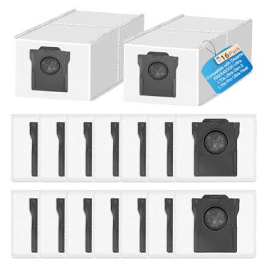 Imagem de 16 sacos de pó para Dreame X50/X40/X30 Ultra/L10 Ultra Gen 3/L10s Ultra Gen 2/L10s Pro/Aqua10 Ultra/X40/X50 Master & Mova E30 Ultra/E40 Ultra/Z50 Ultra/V50 Ultra/P50/P50/P55 Aspirador 0s Ultra