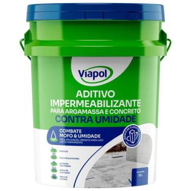 Imagem de Aditivo Impermeabilizante Contra Umidade Branco 18L Viapol