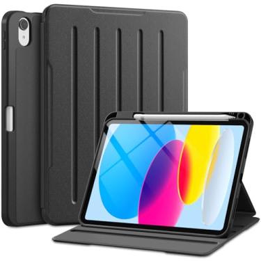 Imagem de Akkerds Capa para iPad (A16) 11ª geração 2025, para iPad 10ª geração, capa de 10,9 polegadas 2022 com suporte para lápis, capa com suporte de vários ângulos, traseira de TPU à prova de choque