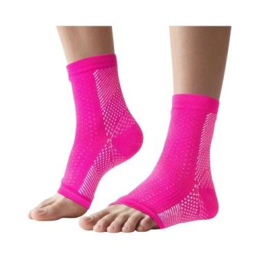 Imagem de Meias De Compressão Unissex Sem Dedos Para Neuropatia, Fascite Plantar