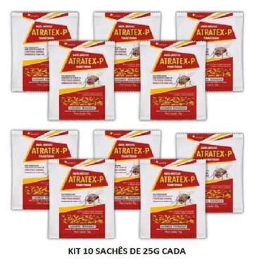 Imagem de Isca Mosquicida Mata Moscas Atratex -p Atrativo Kit 10 X 25g
