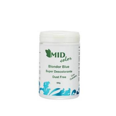 Imagem de Pó Descolorante Blue Midori 500g luzes loira global profissional 9 ton