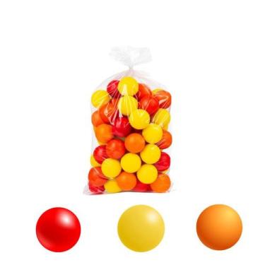 Imagem de Kit 100 Bolinhas Piscina Decoração Festa 3 Cores Coloridas - Energia M