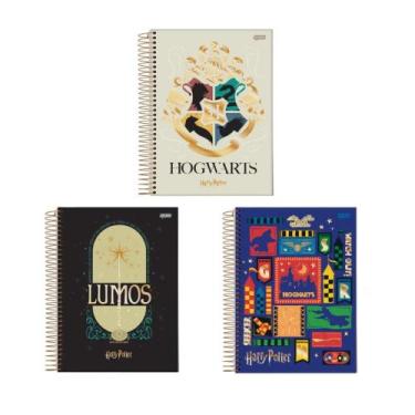 Imagem de Caderno Harry Potter 20 matérias 400 folhas off White jandaia (CAPAS S