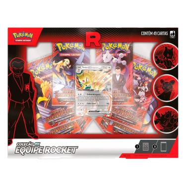 Imagem de Box Pokémon Coleção Ex Equipe Rocket Persian com 49 Cartas 10135 35880 - Copag