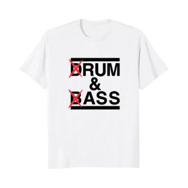 Imagem de Camiseta Unissex Engraçada Drum And Bass Rum And Ass Jokes Y2k Macia M
