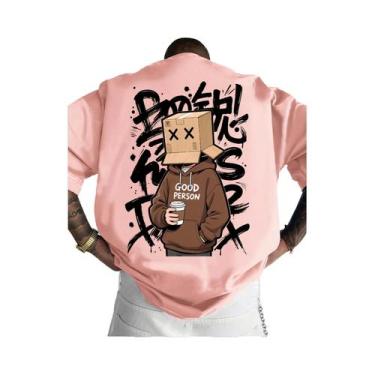 Imagem de Camiseta Casual Masculina Leve E Respirável Com Estampa 3D Moda Verão 