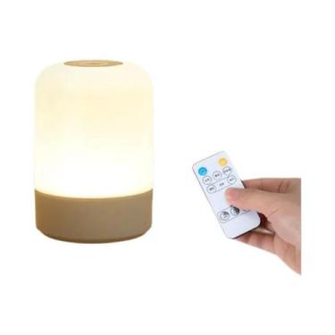 Imagem de Luminária LED De Toque Regulável Para Mesa De Cabeceira, Carregamento,