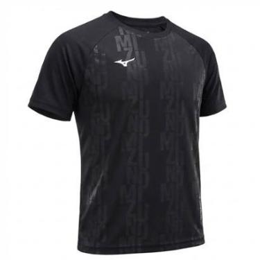 Imagem de Camiseta Mizuno Fut II Infantil - Preto 6-Unissex