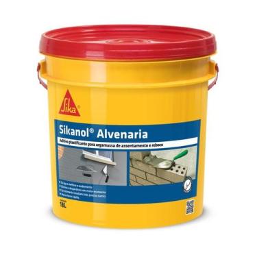 Imagem de Aditivo Plastificante para Argamassa Sikanol Alvenaria Sika Assentamen