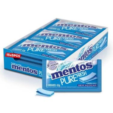 Imagem de Mentos Pure Fresh Chiclete Sem Açúcar Sabor Fresh Mint