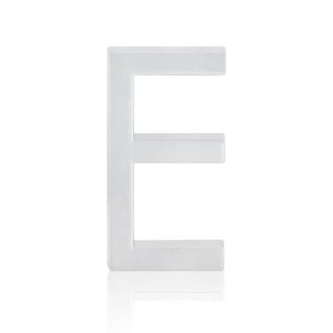 Imagem de NumRealm Números de casa, letras de números de caixa de correio 3D à prova d'água, endereço externo autoadesivo, jardim, apartamento, hotel, prata (E)