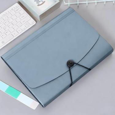 Imagem de Caixa Arquivo Morto Organizadora A4 Multiuso Kit com 10 Unidades para Documentos, Pastas e Papelada, Fácil Armazenamento e Identificação, Ideal para Escritório e Casa (AZUL)