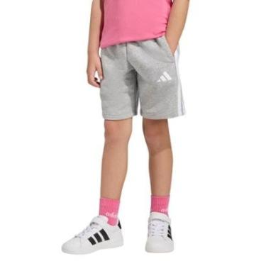 Imagem de Bermuda Infantil Menino Moletom Adidas Kc6146 3 Stripes-Masculino
