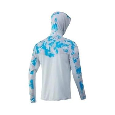 Imagem de Camiseta De Pesca Masculina De Manga Longa Com Proteção UV, Respirável